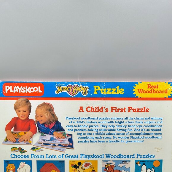 Muppet Babies Jigsaw Puzzle Kermit Miss Piggy Wood Board Sealed 7 Piece - Picture 8 of 9